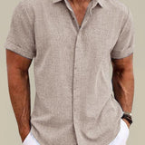 Short Sleeve Button-Up Shirt