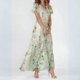 V-Neck Maxi Dress