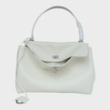 Minimalist Turn-Lock Flap Handbag