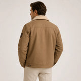 Men's Contrast Collar Utility Jacket