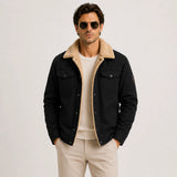 Men's Contrast Collar Utility Jacket