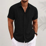 Short-Sleeve Linen Shirt