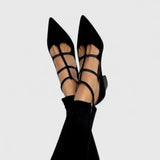 Multi-Strap Pointed Heels