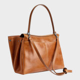 Minimalist Turn-Lock Flap Handbag