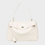 Minimalist Turn-Lock Flap Handbag