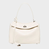 Minimalist Turn-Lock Flap Handbag