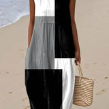 Geometric Art Print Midi Dress