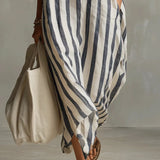Striped Long Shirt Dress