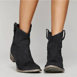 Suede Orthopedic Western Boots