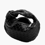 Knotted Handle Woven Mini Bag