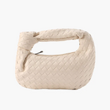 Knotted Handle Woven Mini Bag