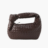 Knotted Handle Woven Mini Bag