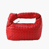 Knotted Handle Woven Mini Bag