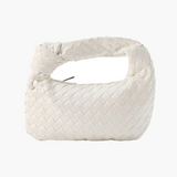 Knotted Handle Woven Mini Bag