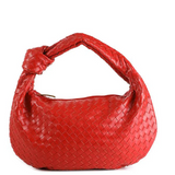 Medium Knotted Handle Woven Bag