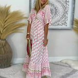 Boho Print Maxi Dress