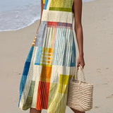 Geometric Art Print Midi Dress