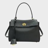 Minimalist Turn-Lock Flap Handbag