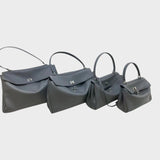 Minimalist Turn-Lock Flap Handbag