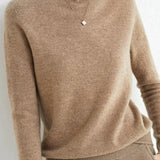 Mock Neck Knit Pullover