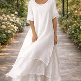 Fluid Cut Elegant Maxi Dress