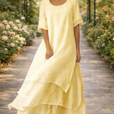 Fluid Cut Elegant Maxi Dress