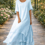 Fluid Cut Elegant Maxi Dress
