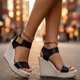 Amanda Platform Wedge Sandals