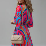 Batwing Tie-Waist Mini Dress
