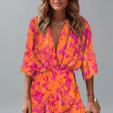 Batwing Tie-Waist Mini Dress