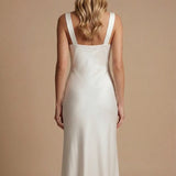 Women's Satin Cowl Neck Maxi Dress