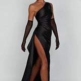One-Shoulder Maxi Dress