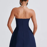 Strapless Bubble Mini Dress