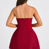 Strapless Bubble Mini Dress