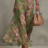 Floral Halter Neck Maxi