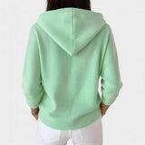 Button-Down Hooded Cardigan