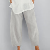 Relaxed Cropped Trousers