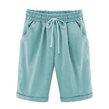 Elastic-Waist Drawstring Shorts