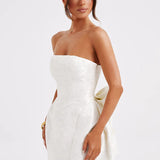 Strapless Bow Mini Dress