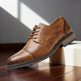 Deep-Grained Cap-Toe Derbies