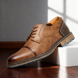 Deep-Grained Cap-Toe Derbies