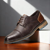Deep-Grained Cap-Toe Derbies
