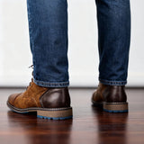 Lace-Up Cap-Toe Combat Boots