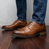 Deep-Grained Cap-Toe Derbies