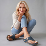 Kaylie Cutout Wedge Thong Sandal