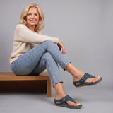 Kaylie Cutout Wedge Thong Sandal