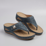 Kaylie Cutout Wedge Thong Sandal