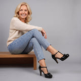 Oriah T Bar Platform High Heel