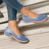 Cutout Slip-On Orthopedic Flats