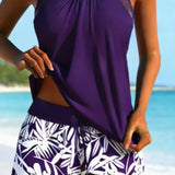 Ocean Print Tankini Set